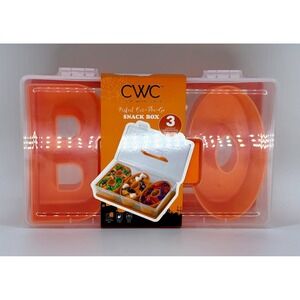 Cook With Color BOO Snack Box Halloween Divided Serving Tray Orange HWSNKTG7